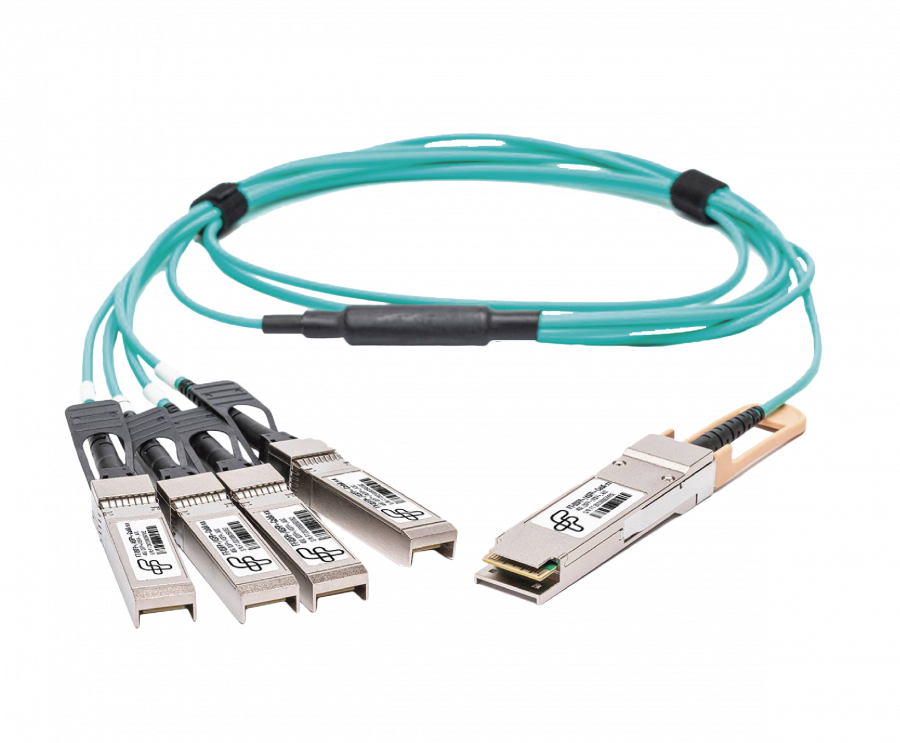 FT-QSFP28/4SFP28-CabP-AWGXX-X